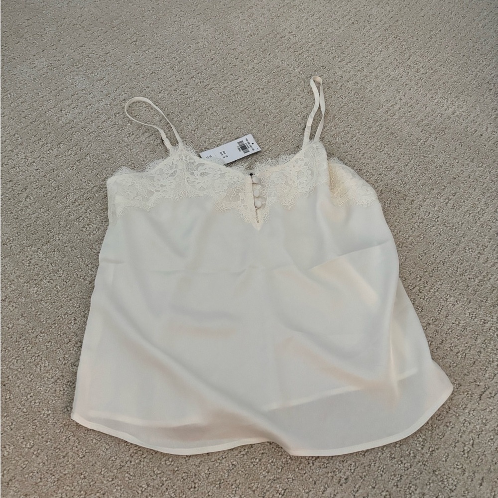 Abercrombie and Fitch Cream Lace Tank Top NWT